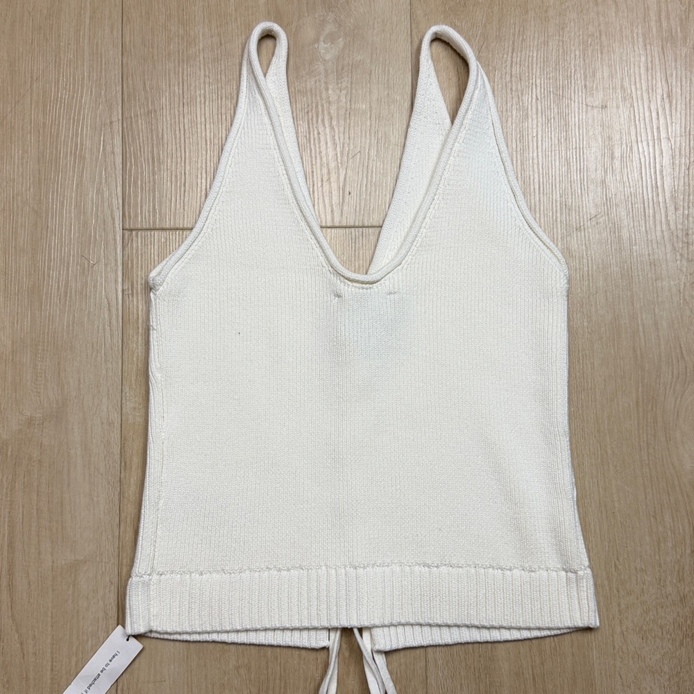 Reformation Natasha Cotton Sweater Tank - Picture 6 of 8